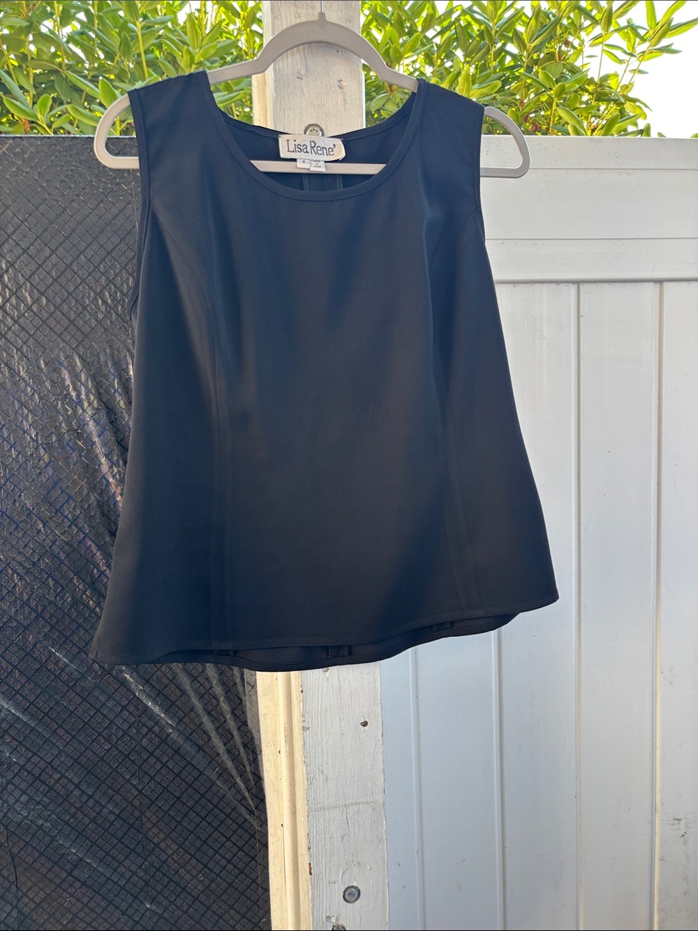 Vintage Lisa Rene Classic Black Sleeveless Camisole